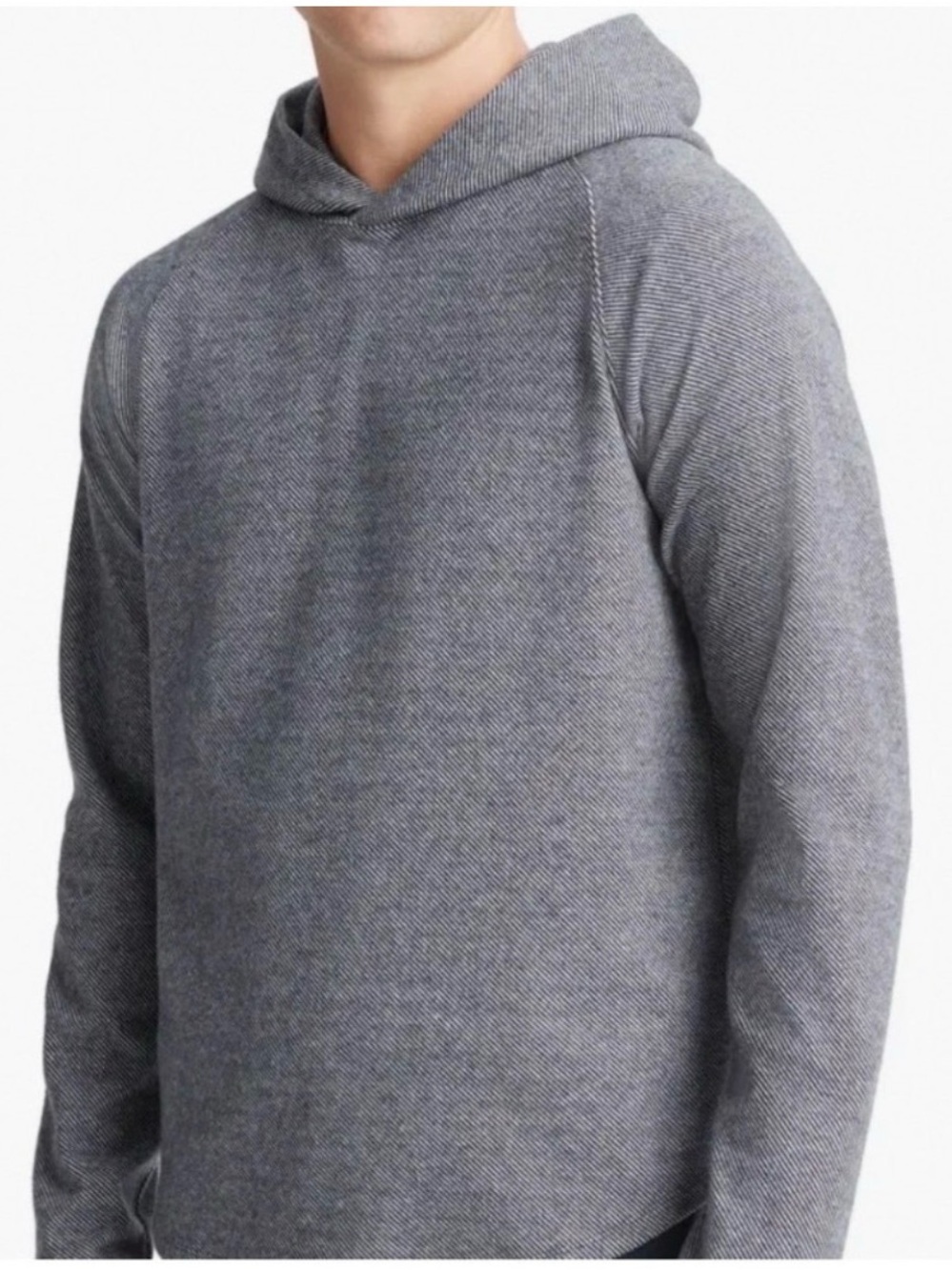 NWOT Banana Republic Gray Marled Knit Hooded Sweater Hoodie Men's XL